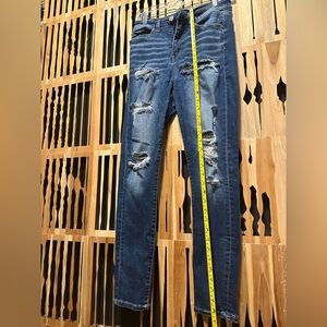 BKE Billie High-Rise Slim Ankle Skinny Jeans - Blue